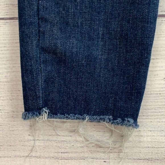 Lucky Brand Jeans sz 6 / 28 Ava Super Skinny Dark Wash Inseam 27.5" Raw Hem - Picture 4 of 11